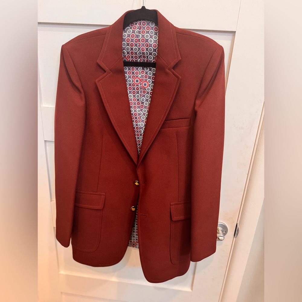 Vintage The Knack Classic Blazer in Rich Burgundy